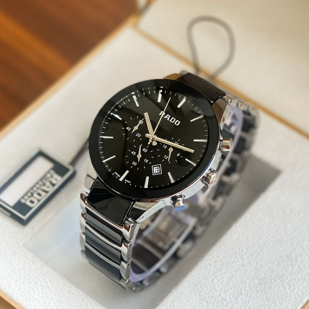 Rado Centrix - Black and silver two-tone