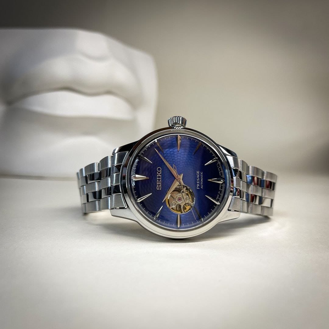 Seiko Presage Cocktail Time 'Blue Acapulco' Open Heart